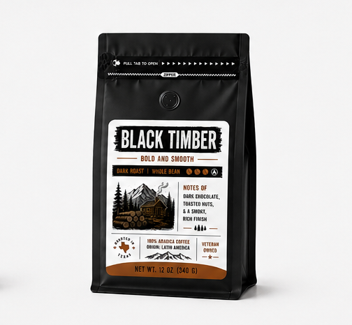 BLACK TIMBER — Dark Roast, Full & Smoky